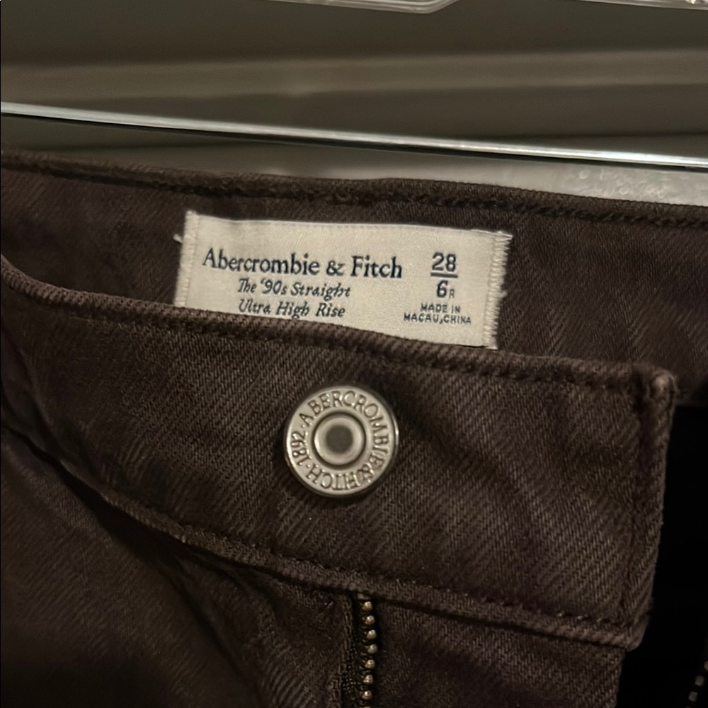 Abercrombie & Fitch Brown Ultra High Rise Jeans